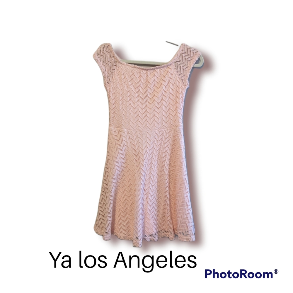 NWT Ya los Angeles Peach lace Dress